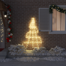 vidaXL LED Karácsonyfák talajráccsal Meleg fehér 182 cm Fém