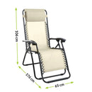 Delux összecsukható bézs nyugágy