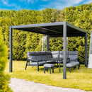 LUXE pergola 3x3m antracit