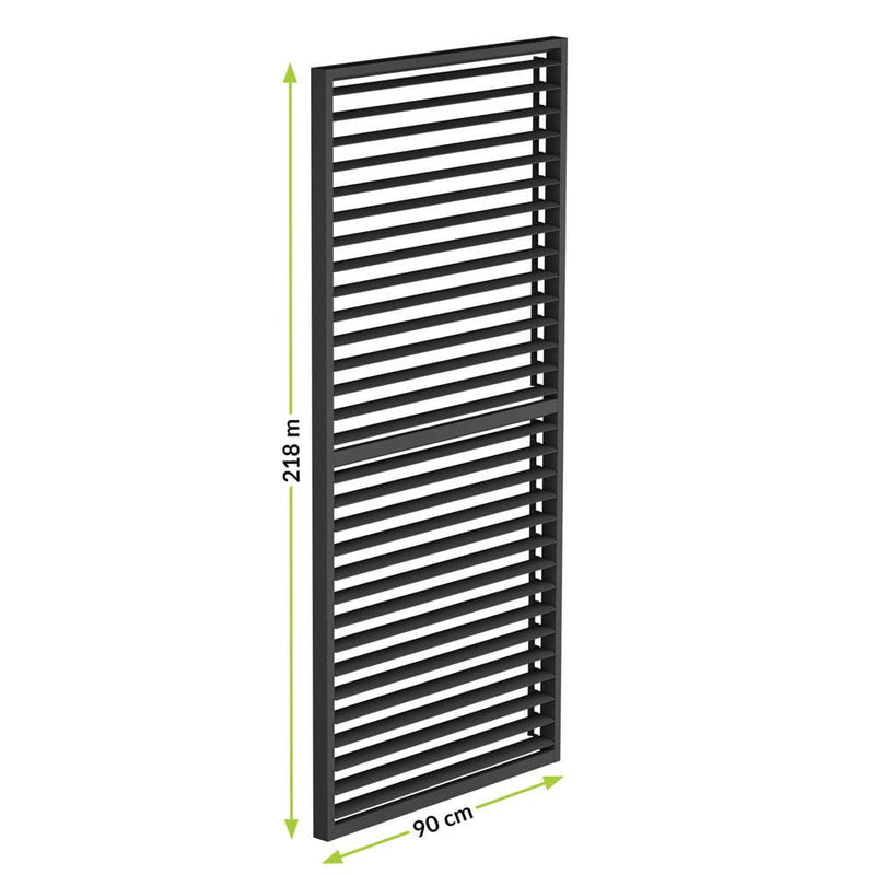 LUXE Lamellás oldalpanel (R) 90x218cm 3 m-ig antracit