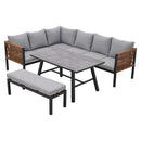Texas 8 személyes sarok kerti bútor garnitúra