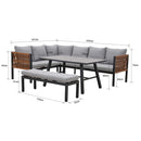 Texas 8 személyes sarok kerti bútor garnitúra