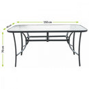 L150 Négyszögletes kerti asztal