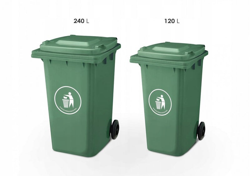 Hulladéktároló 240L zöld