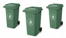 Hulladéktároló 240L zöld