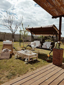 Megi kerti hintaágy barna