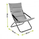 Verde strandszék szürke színben