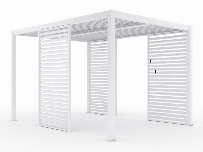 LUXE Lamellás oldalpanel (R) 123x218cm 4 m-ig fehér