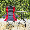 Grafit-piros kerti szék