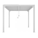 LUXE pergola 4x4m fehér LED világítással