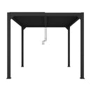 LUXE pergola 3x3m antracit LED világítással