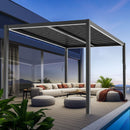 LUXE pergola 3x3m antracit LED világítással