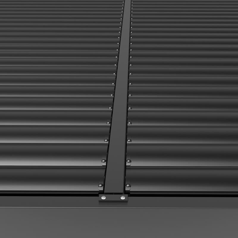 LUXE pergola 7,8x3m antracit LED világítással