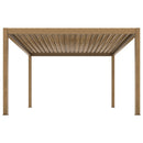 LUXE elektromos pergola 4x4m fa LED világítással