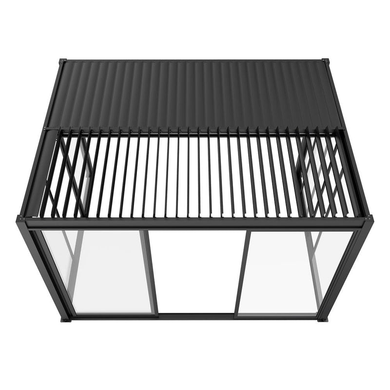 LUXE S8 tolóajtók 370x218cm 4 m-ig antracit