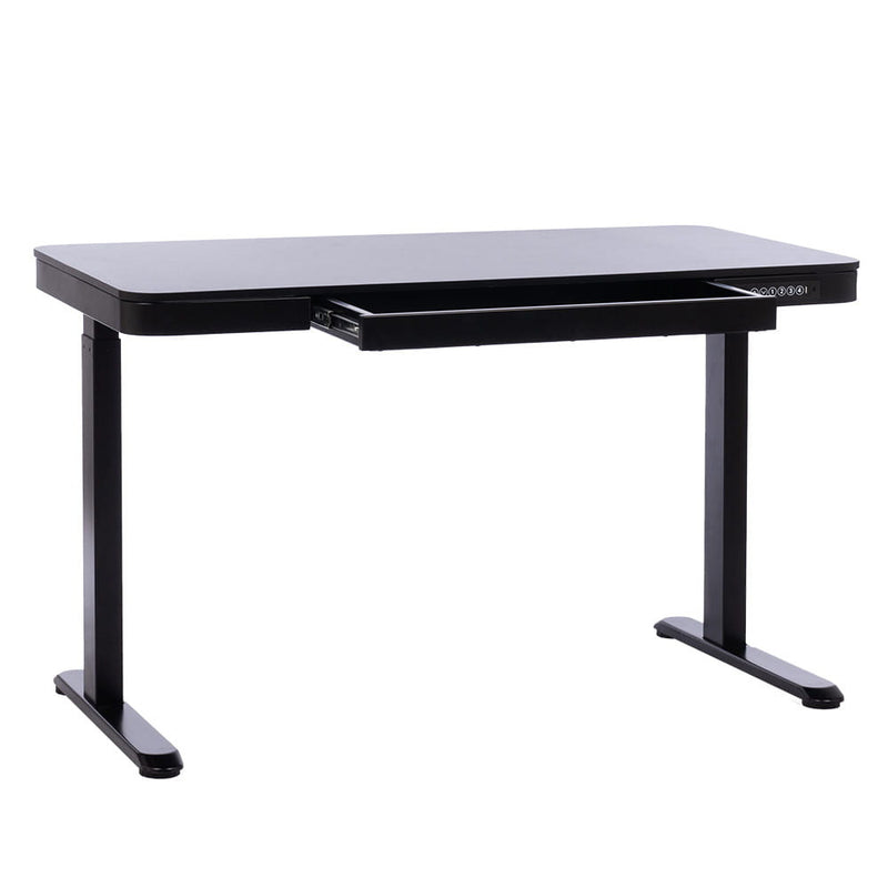 VELSEN íróasztal elektromos magasságállítással, vezérlőpanellel 120x60 cm fekete