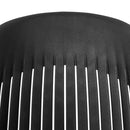 Ballena műanyag kerti szék fém lábbal, fekete