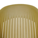 Ballena műanyag kerti szék fém lábbal, olívazöld