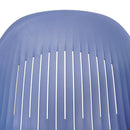 Ballena műanyag kerti szék fém lábbal, kék