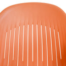 Ballena műanyag kerti szék fém lábbal, narancssárga