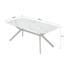 Ballena kerti asztal üveglappal