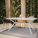 Ballena kerti asztal üveglappal