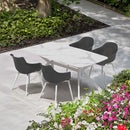 Ballena kerti asztal üveglappal