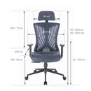 Ergomax ergonomikus irodai forgószék szürkéskék