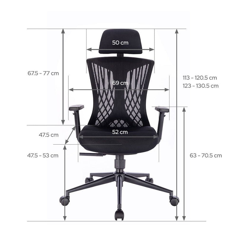 Ergomax ergonomikus irodai forgószék fekete