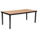 IZZY 8 személyes kerti bútor garnitúra barna asztallap