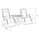 Delux 2x nyugágy és asztal szett zöld