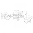 Forel összecsukható kerti bútor garnitúra