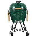 Kerámia faszéngrill oldalpolcokkal, 57 cm ráccsal