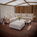 KALEM moduláris kerti sarokgarnitúra bézs