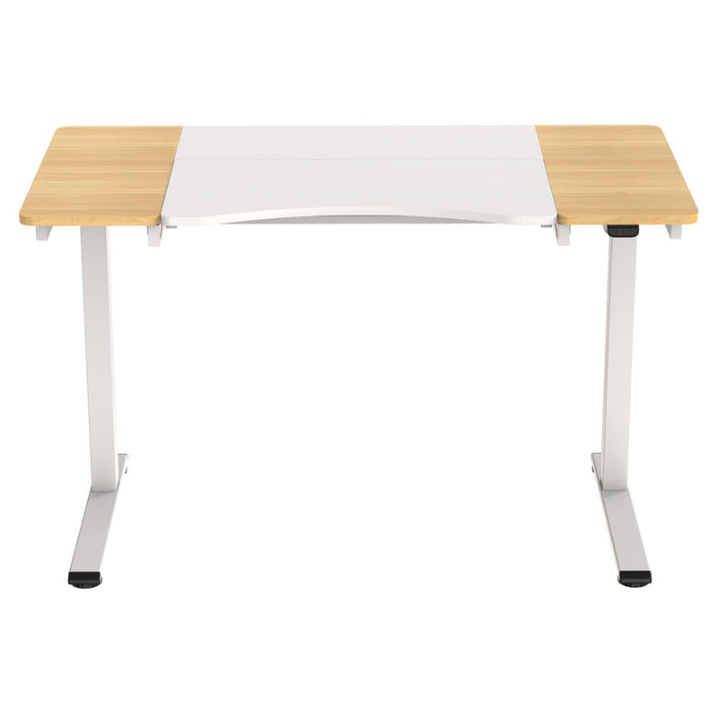 HALDEN íróasztal elektromos magasságállítással, 120x60 cm fehér-burlywood