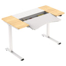 HALDEN íróasztal elektromos magasságállítással, 120x60 cm fehér-burlywood