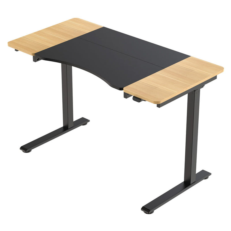 HALDEN íróasztal elektromos magasságállítással, 120x60 cm fekete-burlywood