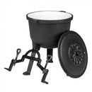 Öntöttvas edény lábakkal 10 literes zománcozott