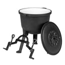 Öntöttvas edény lábakkal 5 literes zománcozott