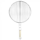 Kerek grillrács fa fogantyúval 40 cm