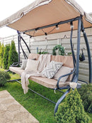Megi kerti hintaágy cappuccino