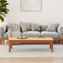 vidaXL Dohányzóasztal Max Barna 110 x 50 x 30 cm Tömör fenyőfa
