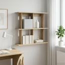 vidaXL Falpolc Falra szerelhető Barna 80 x 20 x 75 cm Szerelt Fa
