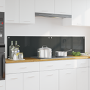 vidaXL Konyhai hátfal 2 pcs Sötétszürke 90 x 40 cm edzett üveg