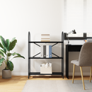 vidaXL Könyvespolc Fekete tölgy 80 x 30 x 109 cm Faanyag