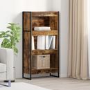 vidaXL Könyvespolc Füstös tölgy 60 x 30 x 121 cm Faanyag