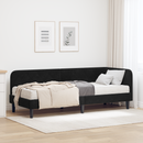vidaXL Sarokágy keret Fekete 80 x 200 cm Bársony