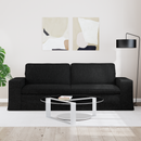 vidaXL Kanapé Fekete 222 x 80 x 82 cm szövet