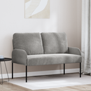 vidaXL Kanapék párnával 110cm Világosszürke Furnér