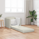 vidaXL Kanapéágy Krém 74 x 77 x 81 cm Bársony